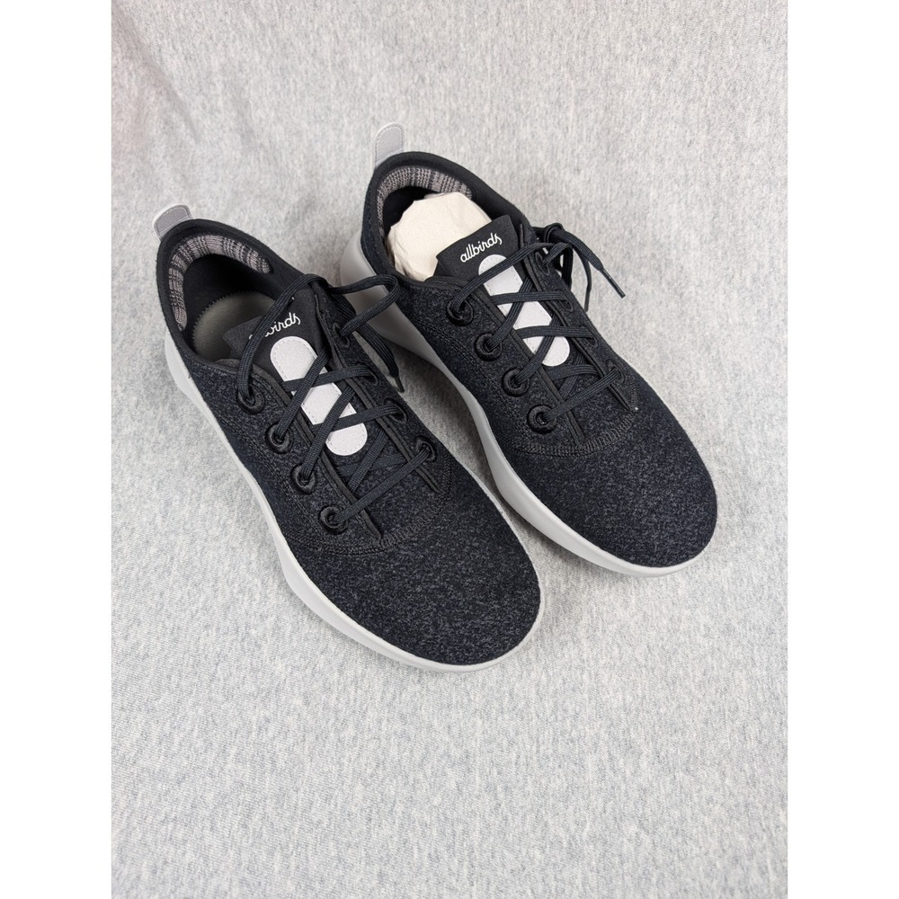 Allbirds Women's Super Light Wool Runners Shoes Natural Black 9 NIB Sneakers - Picture 2 of 5